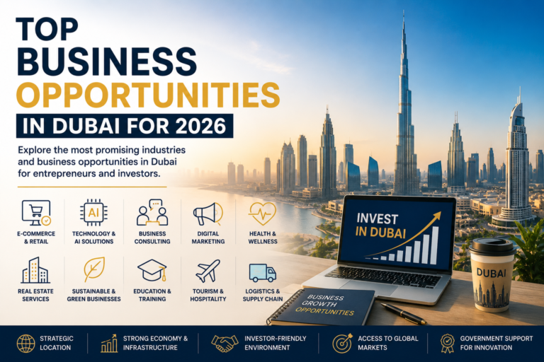 Top Business Opportunities in Dubai for 2026 | Investment Guide Top Business Opportunities in Dubai for 2026